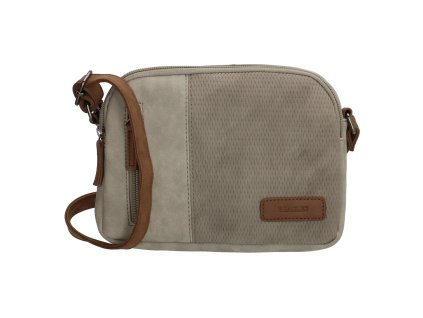 Mini kabelka crossbody Beagles brunete - sivá