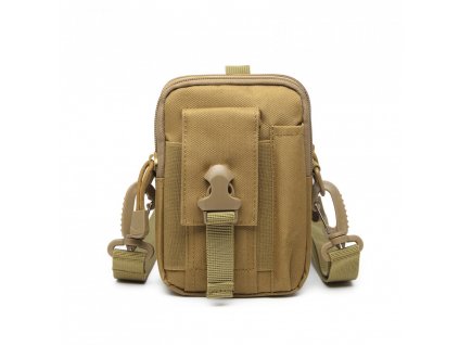 KONO casual malá crossbody taška - khaki