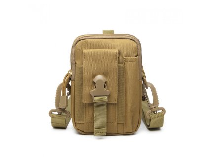 KONO casual malá crossbody taška - khaki