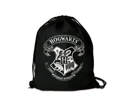 Harry Potter športový vak Rokfort - Hogwarts - biela potlač