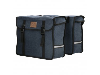 Praktické tašky na bicykel Dutch cycle bags classic double - navy
