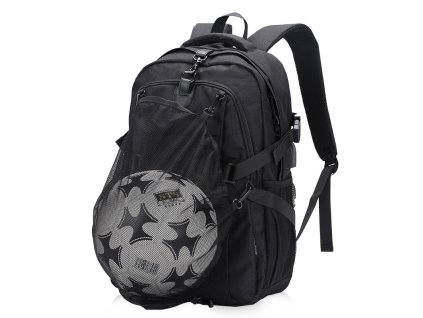Batoh s odnímateľnou sieťkou na loptu Senkey Style - čierny - 26L