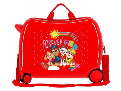 Detský kufor na kolieskach - odrážadlo - Labková patrola - Forever Fun