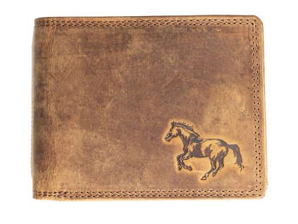 Luxusná kožená peňaženka s koňom