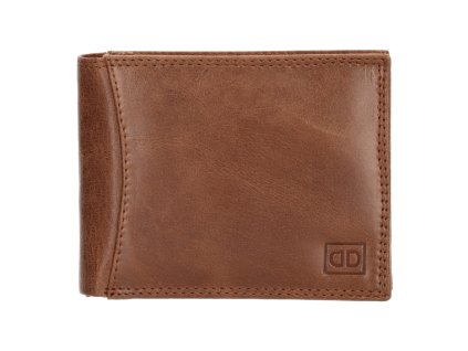 Pánska kožená peňaženka Double-D Da Vinci - hnedá