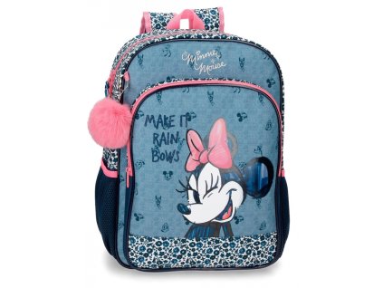 Školský dvojkomorový batoh Minnie Make It Rain Bows 42cm / 16L