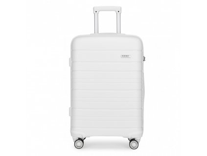 Cestovný kufor Kono Elegant - biely - 77L