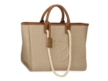 Pepe Jeans biznis kabelka 40 cm DINA - hnedá / béžová