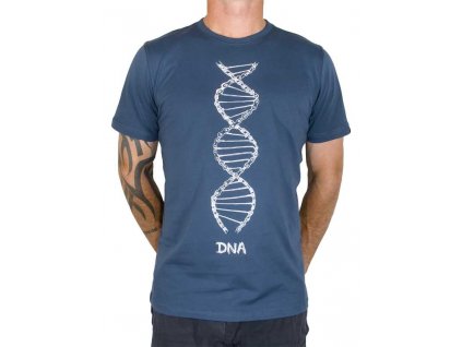 Cycology pánske bavlnené tričko DNA - denim