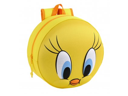 Safta Tweety predškolský batôžtek okrúhly 3D  - žltá - 31 cm