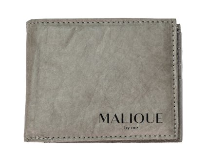 Malique dámska dizajnová papierová peňaženka D1093B - sivá - 11 cm