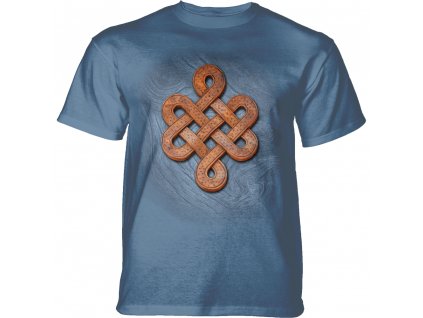 Pánske batikované tričko The Mountain - Knots On Knots- modré