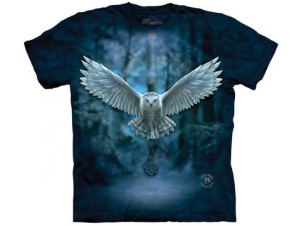 Pánske batikované tričko The Mountain - Očakávajte Mágiu -modré