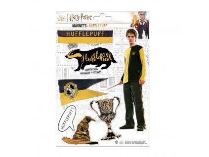 Harry Potter Sada 6 kusov magnetiek HUFFLEPUFF (Bifľomor) Harry Potter - MAP5024