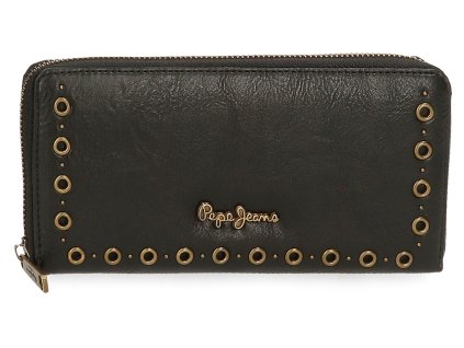 Pepe Jeans veľká dámska peňaženka CAMPER - čierna