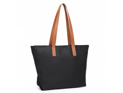 Miss Lulu vodeodolná casual shopping taška - čierna - 14L
