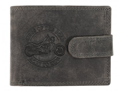 Luxusná pánska peňaženka s prackou Kings of the Road - černá
