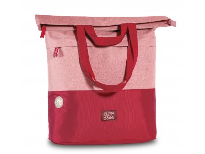 PUNTA Velo nákupná taška na bicykel 27L - ružovo červená