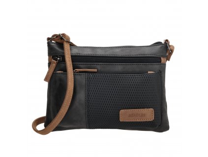 Beagles Brunete dámska crossbody kabelka 24 cm - čierna