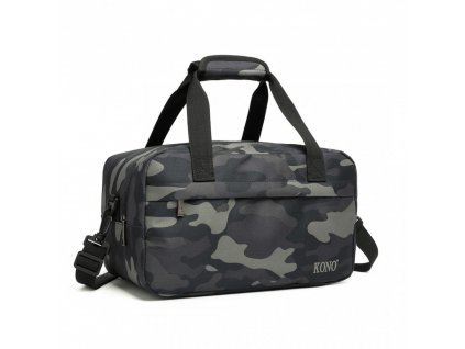 KONO Malá multifunkčná unisex taška KONO Drill - camo / 13L