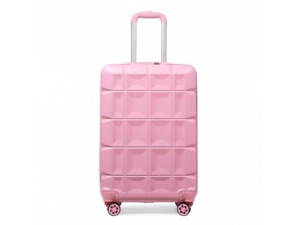 KONO kabínová batožina s TSA zámkom - ružová - 39L