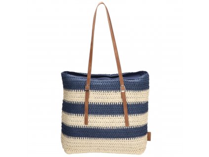 PE-FLORENCIA Natural Life dámska shopper kabelka - pruhy navy