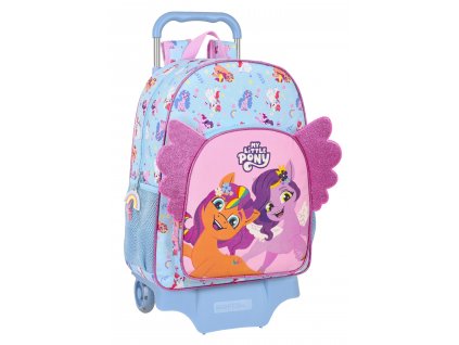 MY LITTLE PONY "WILD & FREE" školský batoh s prídavným vozíkom - 21L