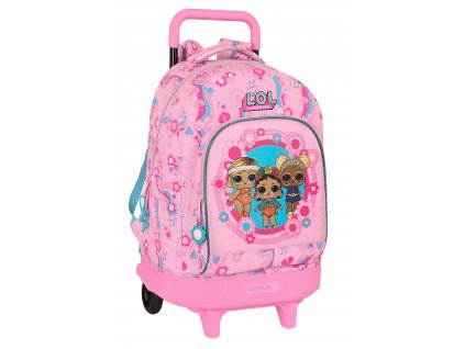 LOL SURPRISE! "GLOW GIRL" dievčenský školský batoh na kolieskach - 33L