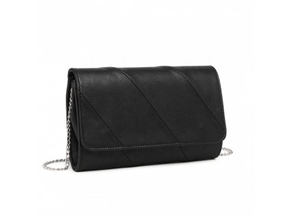 Miss Lulu dizajnová koktailová kabelka Leila EH2257 - čierna