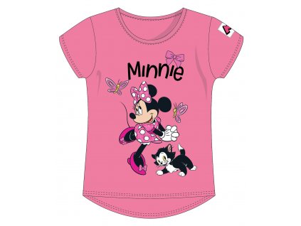 Detské bavlnené tričko Minnie Mouse Disney - ružové