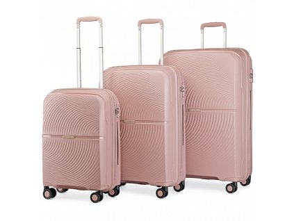 KONO travel set kufrov polypropylén - 40L, 68L, 97L - nude