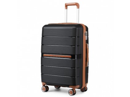 KONO British Traveller kabínová batožina polypropylén - čierna - 36L