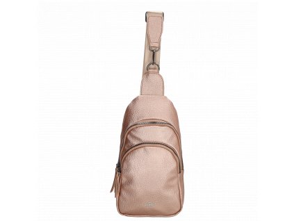Charm London dámska designová taška cez telo - ružovo zlatá