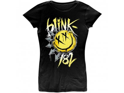 BLINK-182 Dámske bavlnené tričko: Big smile - čierne