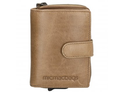 Micmacbags Porto bezpečnostná dámska kožená peňaženka - taupe