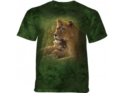 Pánske batikované tričko The Mountain -  Safe Haven - zelené