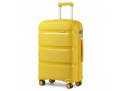 Cestovný  kabínový kufor na kolieskach Classic Collection - žltý - 50L