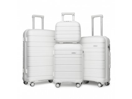 KONO set 4 kufrov Classic Collection - biela -12L/39L/70L/103L