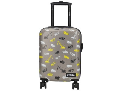 ZEBRA Adventurer detský kufor ABS - 32L - sivá