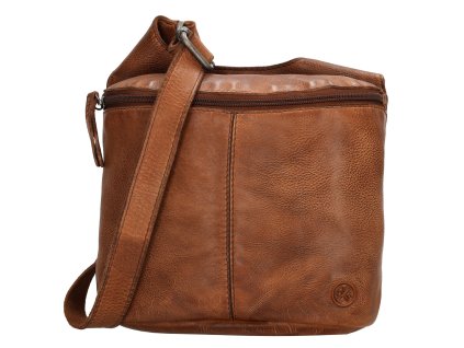 Hide & stitches Paint Rock taška cez rameno - koňaková