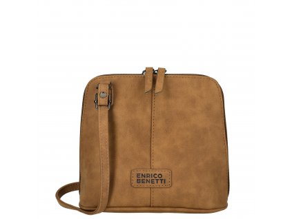 Enrico Benetti Kensi crossbody taška z PU kože - camel