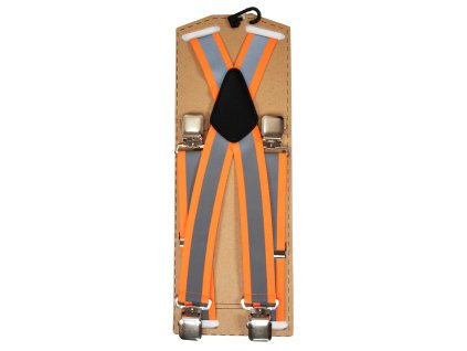 Unisex traky reflexné - oranžové