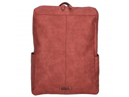 Enrico Benetti Kensi dámsky batoh na notebook 15" - červená - 15,5L