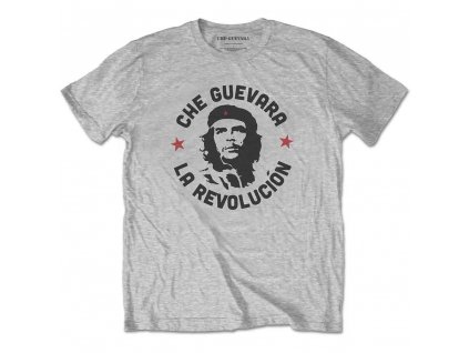 Unisex bavlnené tričko Che Guevara - sivé