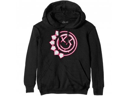 BLINK-182 unisex mikina s kapucňou. SIX ARROW SMILE - čierna