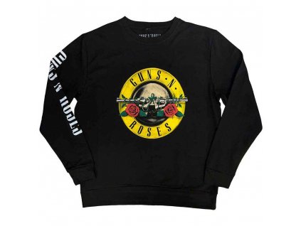 Unisex mikina  GUNS N' ROSES - CLASSIC LOGO - čierna