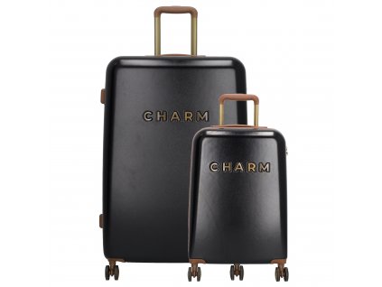 Charm London sada cestovných kufrov ABS 22054 - čierna - 94 / 33L
