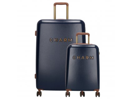 Charm London sada cestovných kufrov ABS 22054 - navy - 94 / 33L