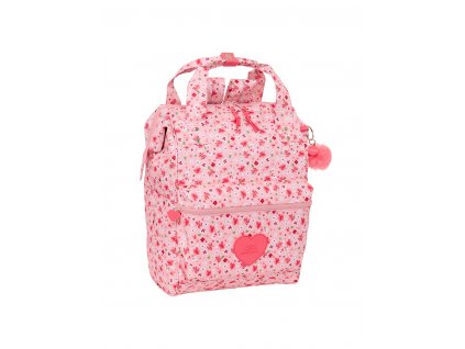 Dievčenské školský batoh Safta "In Bloom" 20L - ružový