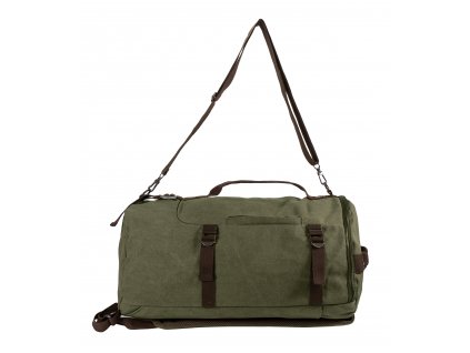 SPORT plátený batoh / cestovná taška - 24,5 L - zelená